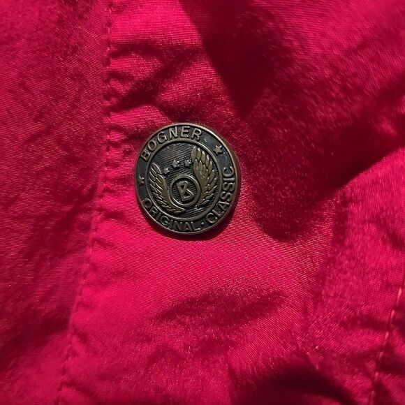 VTG Bogner Winter Ski Jacket Sz44 Oversized 4XL Insulated Puffer Red Green *READ - Picture 9 of 12